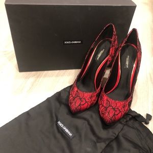 Dolce & Gabbana red heels us39.5